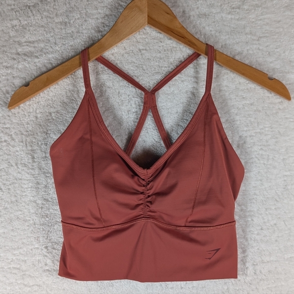Gymshark Other - 522-Gymshark Rust Sports‎ Bra with Strappy Back Padded